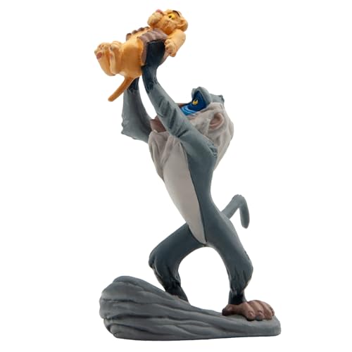 Bullyland Rafiki with Baby Simba Action Figure – 3.94 inch, Colorful Hand-Painted, Ages 3+