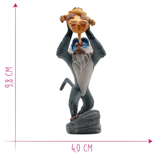 Bullyland Rafiki with Baby Simba Action Figure – 3.94 inch, Colorful Hand-Painted, Ages 3+