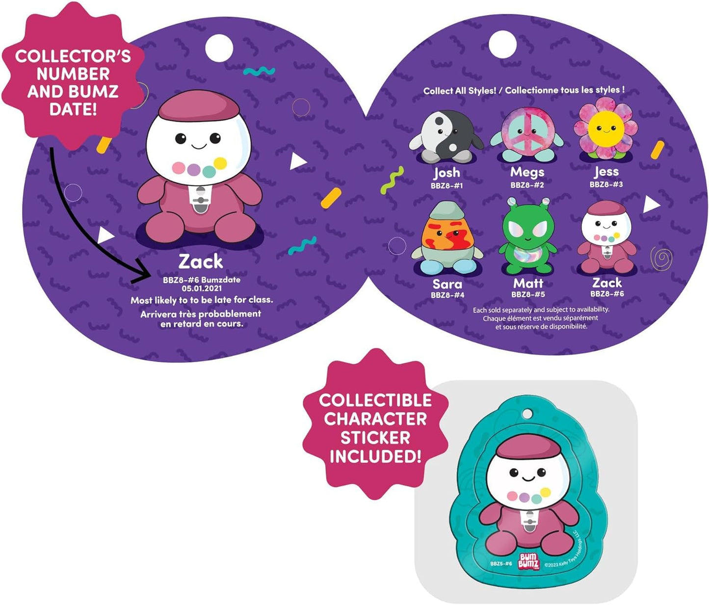 BumBumz Holiday 8-Pack Plush — Santa’s Milk Maxine, Festive Tree Tatiana & Friends