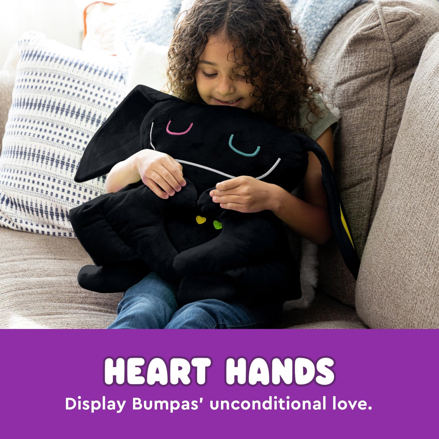 Bumpas Weighted Plush Toy – Realistic Hug, Machine Washable Calming Plush for Kids