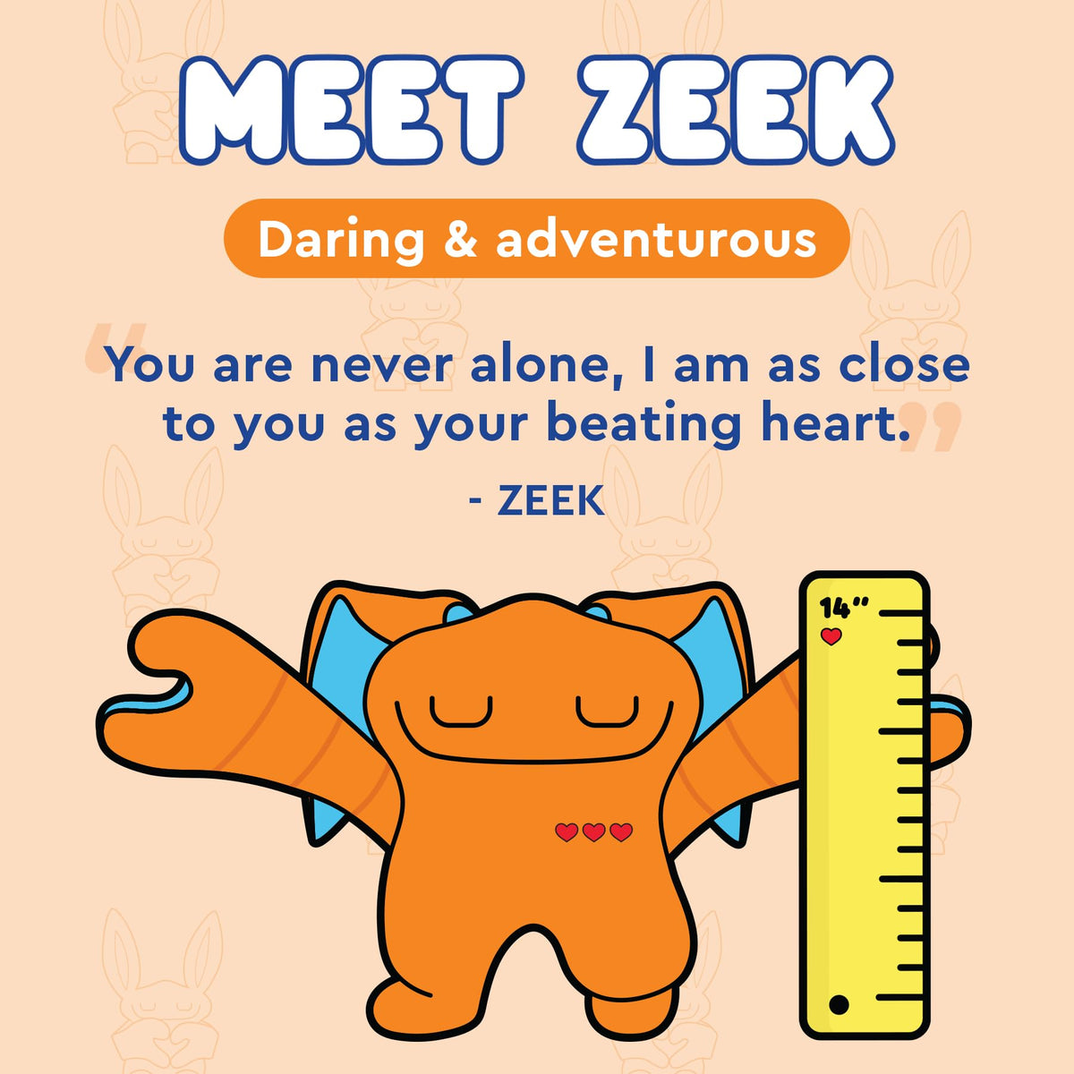 Bumpas Weighted Plush Toy – Realistic Hug, Machine Washable Calming Stuffed Animal (Zeek)