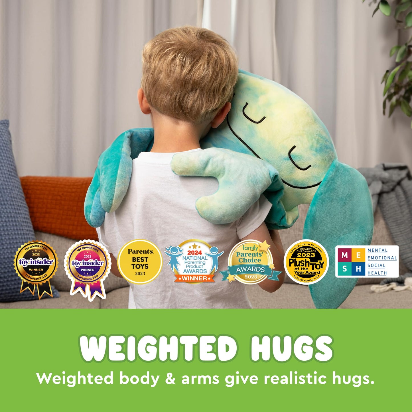 Bumpas Weighted Plush Toy – Machine Washable Calming Stuffed Animal for Kids