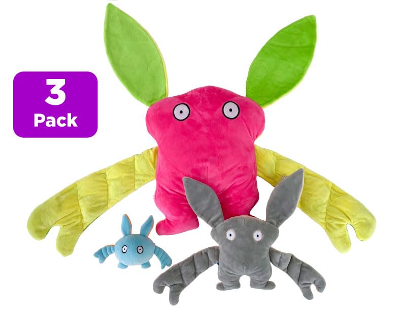 Bumpas 3 Pack: Weighted Plush Pillow, Surprise Bumpaloo & Thumper for Calming Comfort