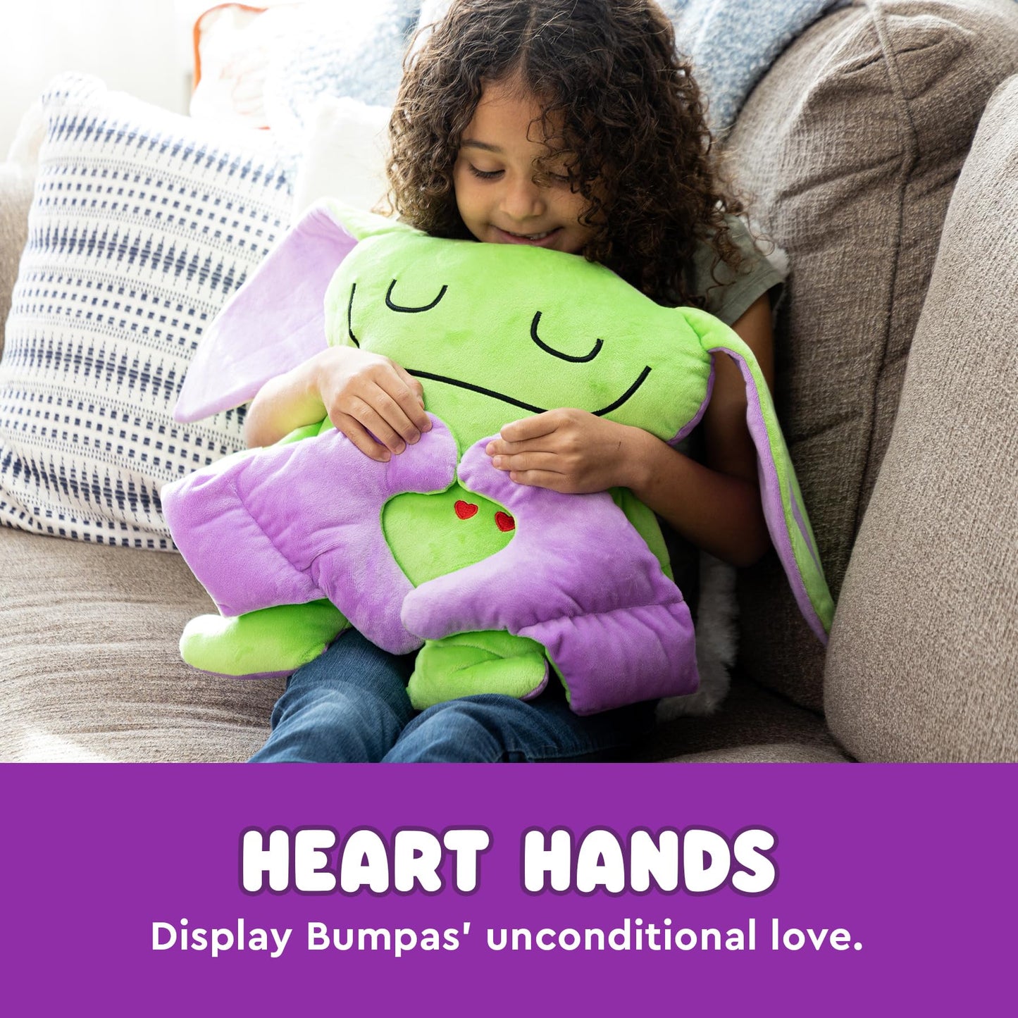 Bumpas Weighted Plush Toy – Machine Washable Hugging Companion for Kids (4 Characters)