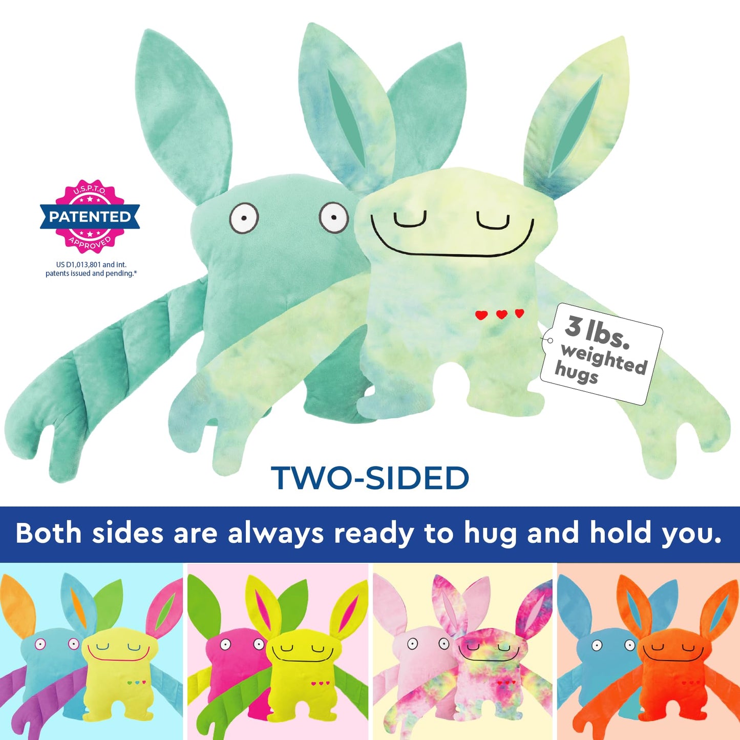 Bumpas Weighted Plush Toy – Machine Washable Calming Stuffed Animal for Kids