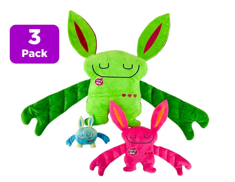 Bumpas 3 Pack: Weighted Plush Bumpa, Surprise Bumpaloo & Thumper for Comfort
