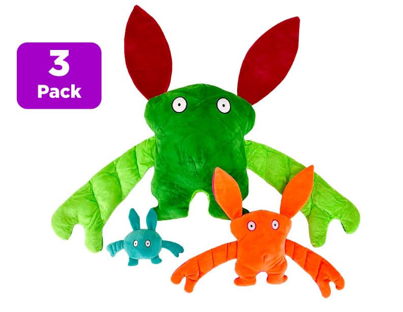 Bumpas 3 Pack: Weighted Plush Bumpa, Surprise Bumpaloo & Thumper for Comfort