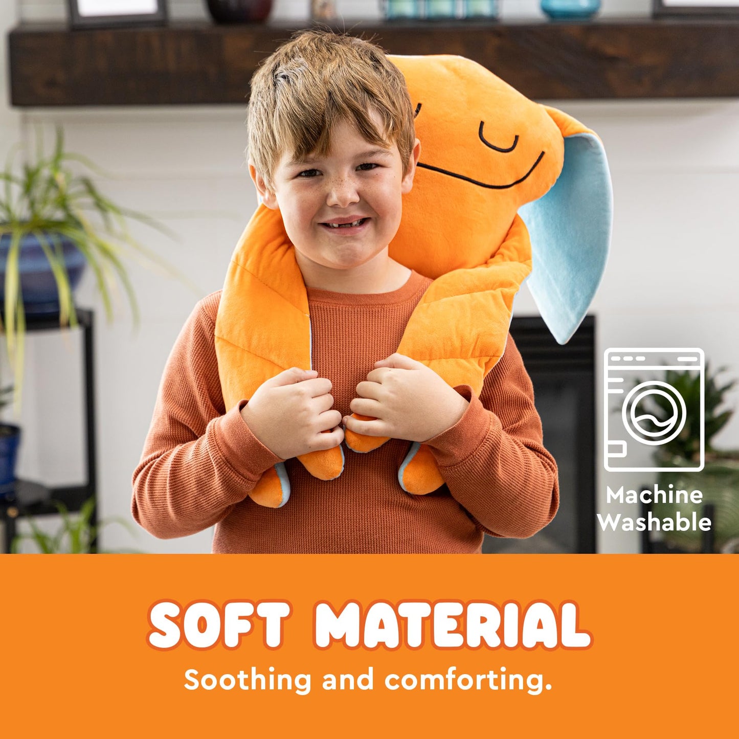 Bumpas Weighted Plush Toy – Machine Washable Calming Stuffed Animal for Kids