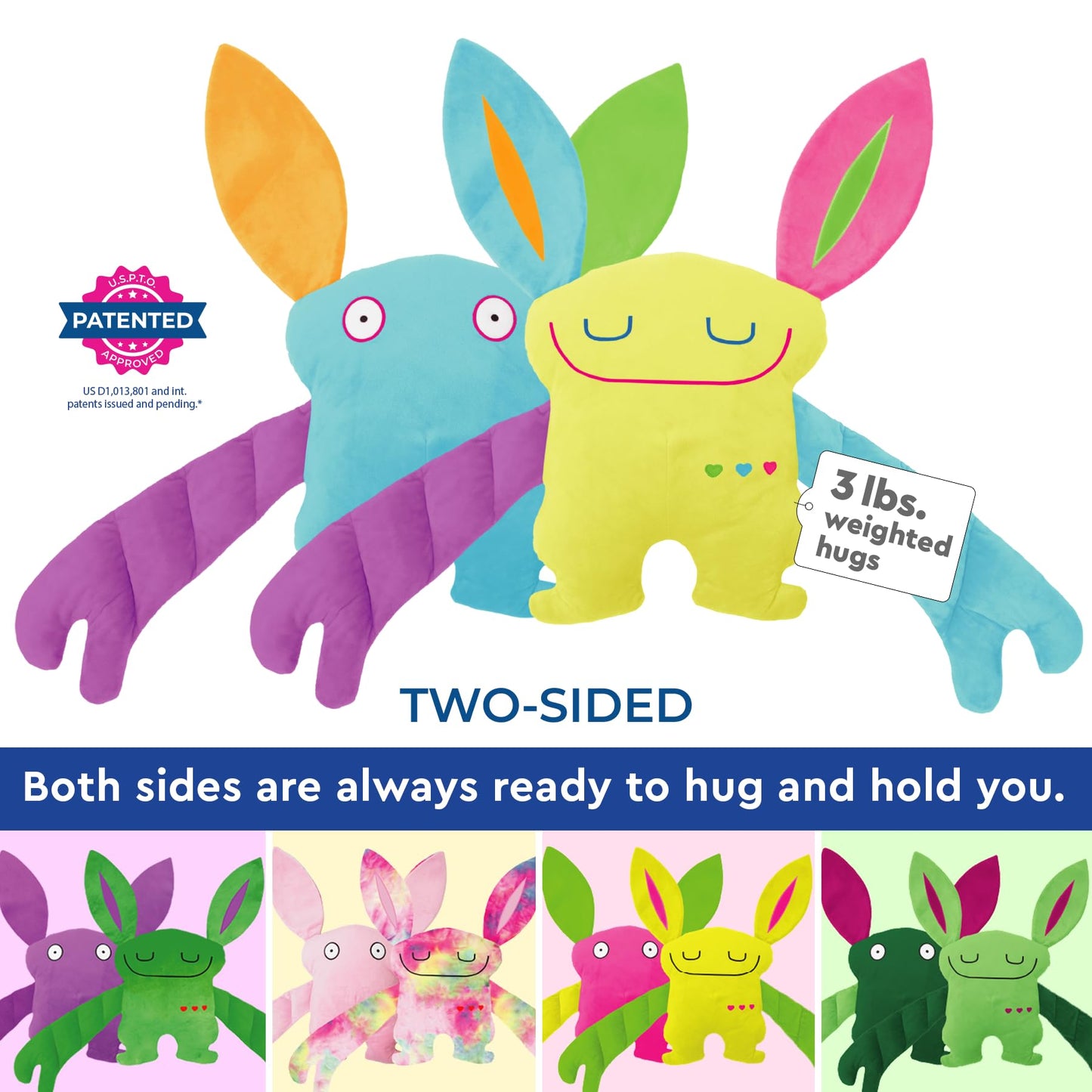 Bumpas Weighted Plush Toy – Realistic Hug, Calming Comfort for Kids | Machine Washable
