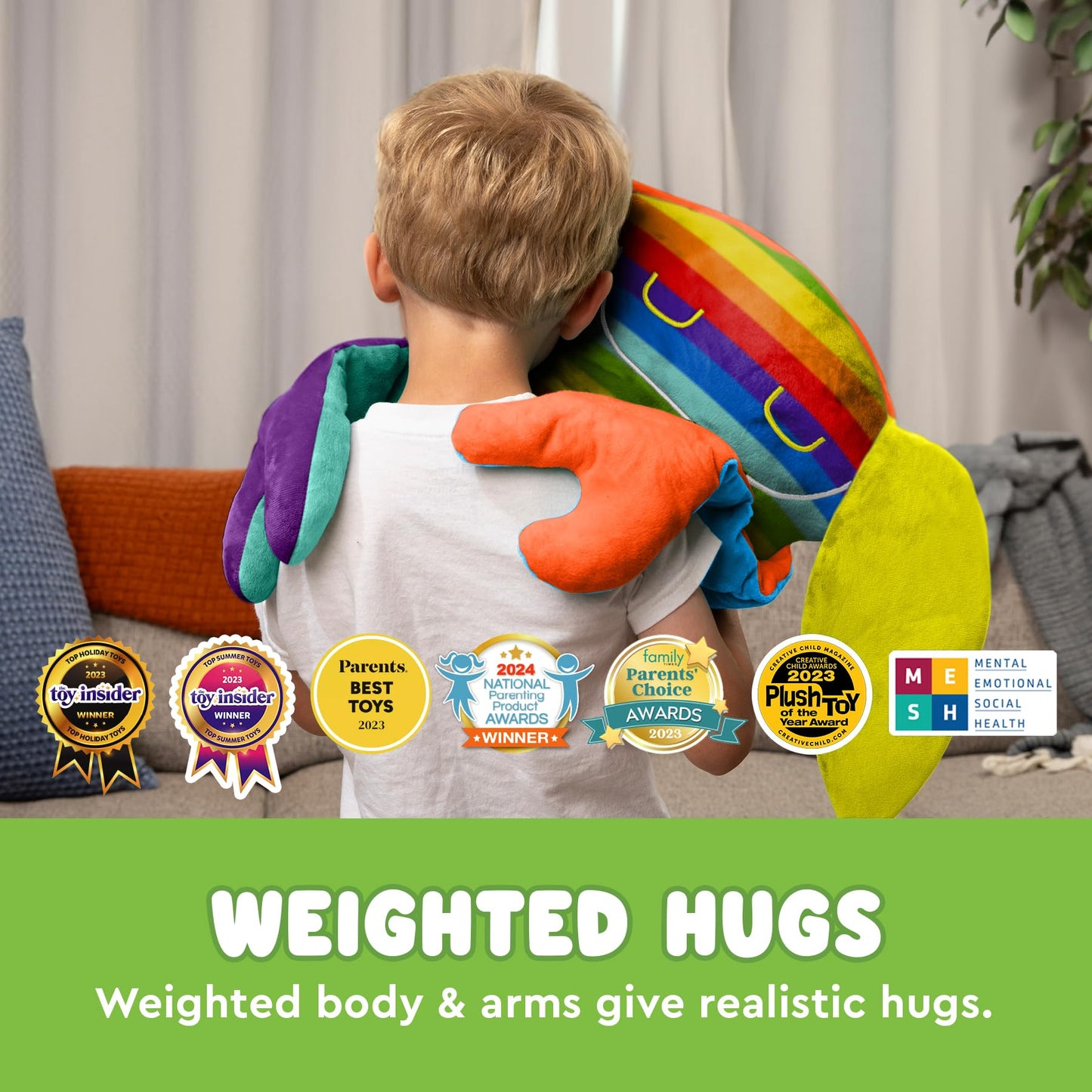 Bumpas Weighted Plush Toy – Machine Washable Calming Stuffed Animal for Kids | Realistic Hug & Travel Companion