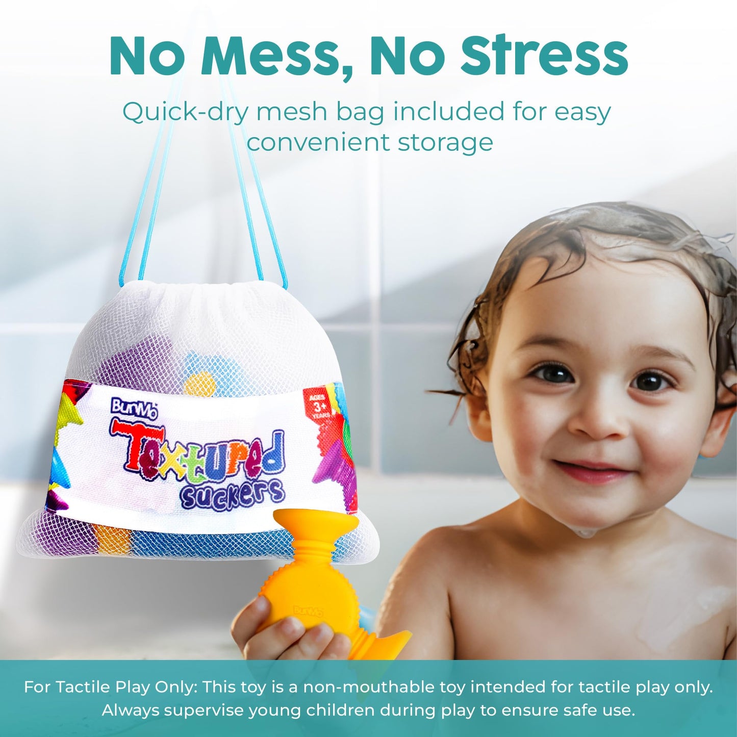 BUNMO Bath Toys Suction - Connect, Build & Create (44-Pack) - 3+