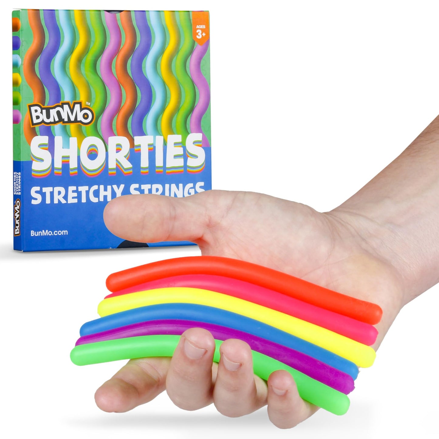 BUNMO Stretchy Strings — Sensory Fidget Toys for Toddlers 3+ | 12-Pack