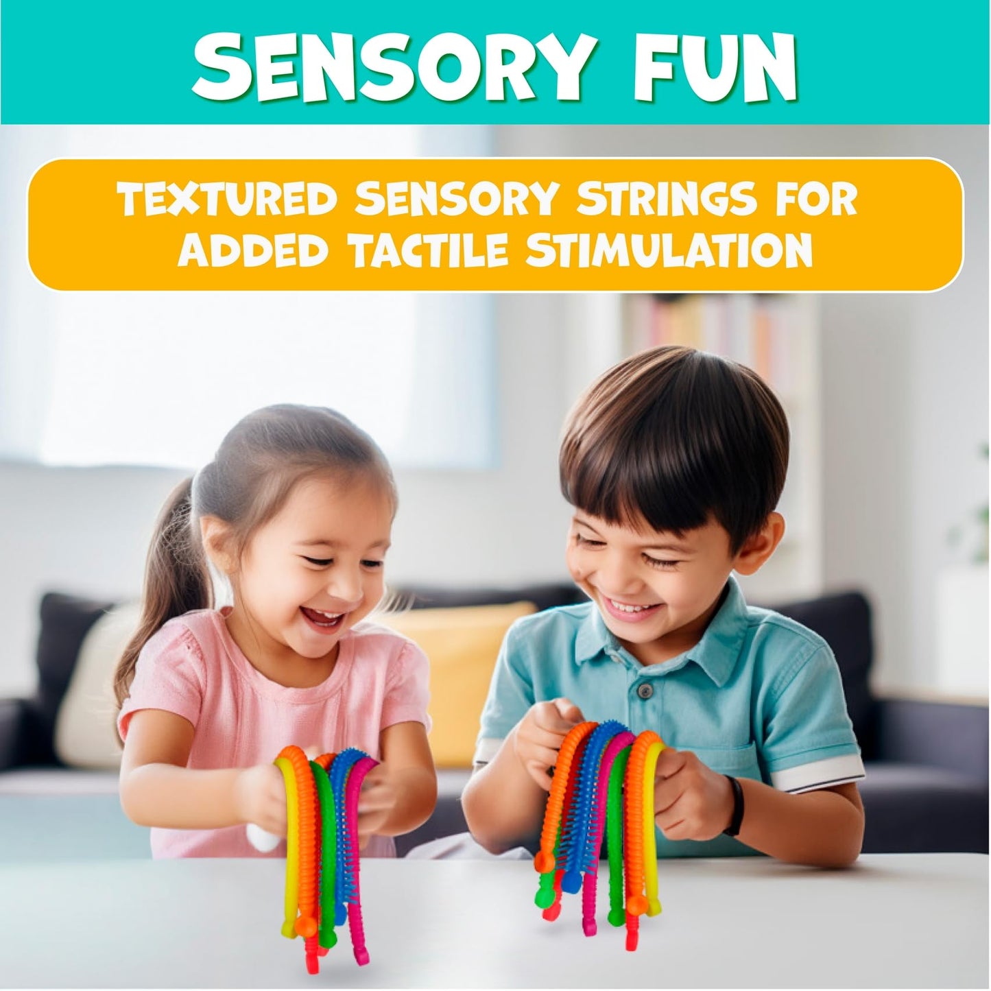 BUNMO Stretchy Strings – Stimulating Fidget Toys for Kids (6 Pack)