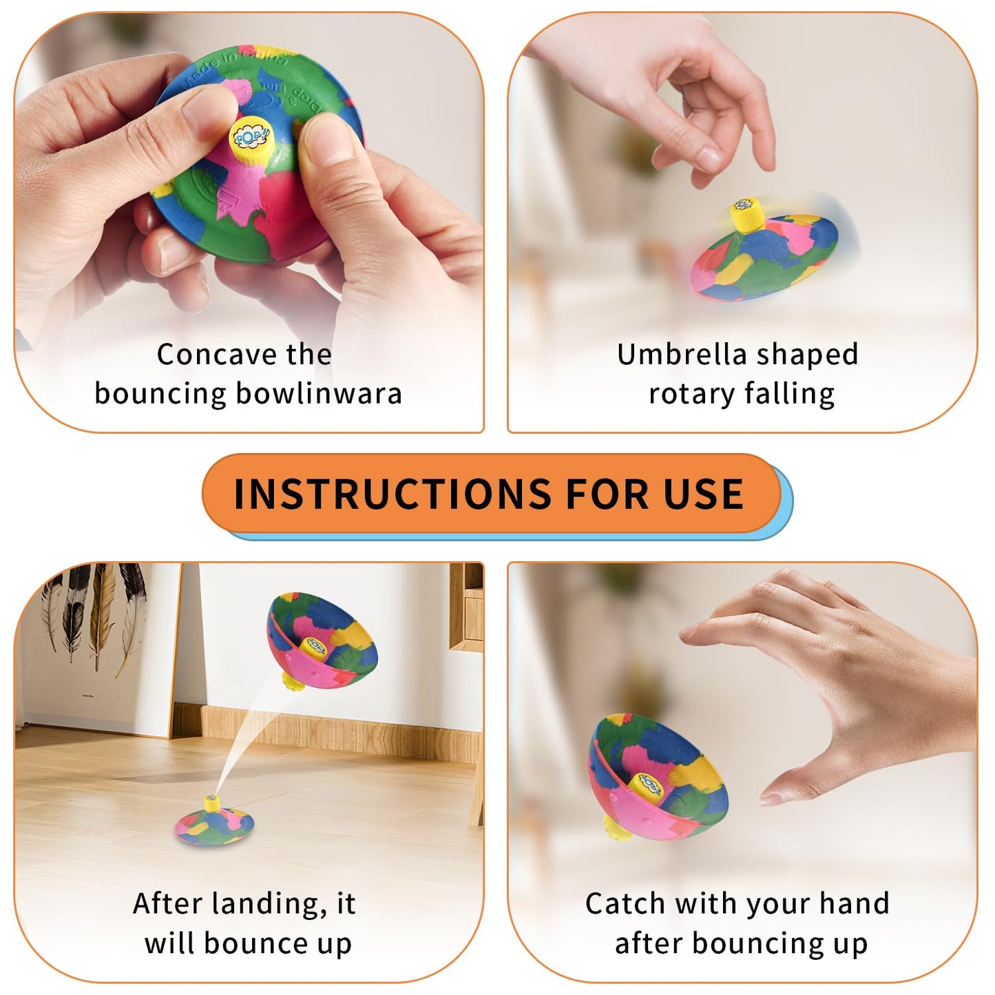Bupduq Bounce Bowls Camouflage – Fidget Toy for Focus & Fun