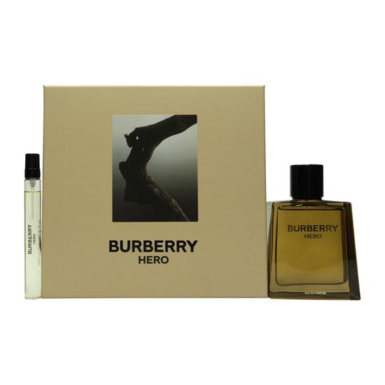 Burberry Hero Gift Set: 100ml EDP Spray + 10ml EDP Travel Spray Men's Fragrance