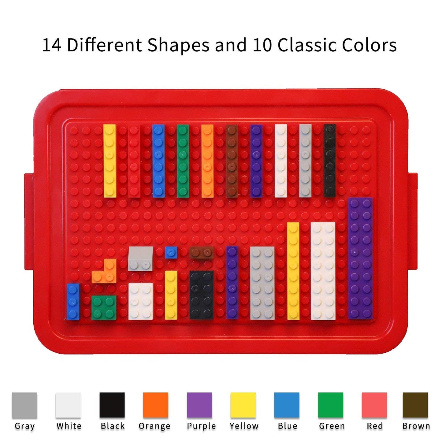 burgkidz Building Bricks 568 Pieces – STEM Toy Blocks with Wheels, Doors, Windows, Storage Box | 3+ Gift