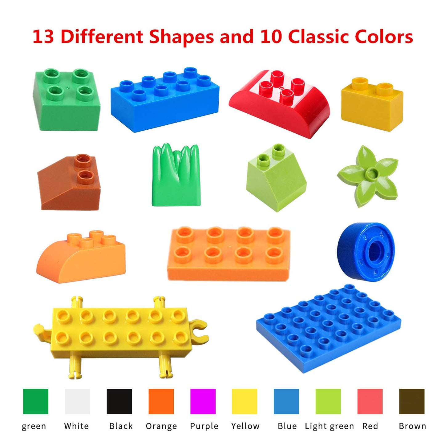 burgkidz 214-Piece Large Building Blocks for Toddlers | Storage Bucket & Brand Compatibility