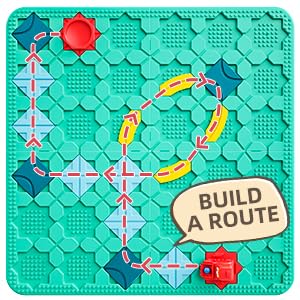 burgkidz Logical Road Builder – STEM Family Board Game for Ages 4-8