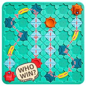 burgkidz Logical Road Builder – STEM Family Board Game for Ages 4-8
