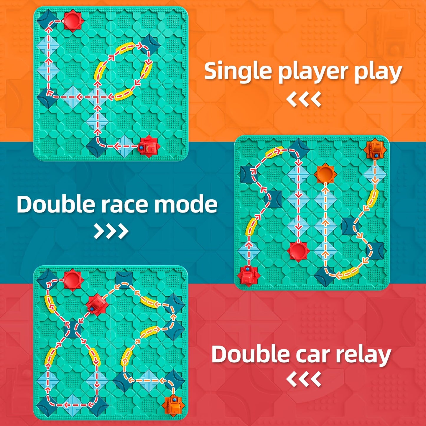 burgkidz Logical Road Builder – STEM Family Board Game for Ages 4-8