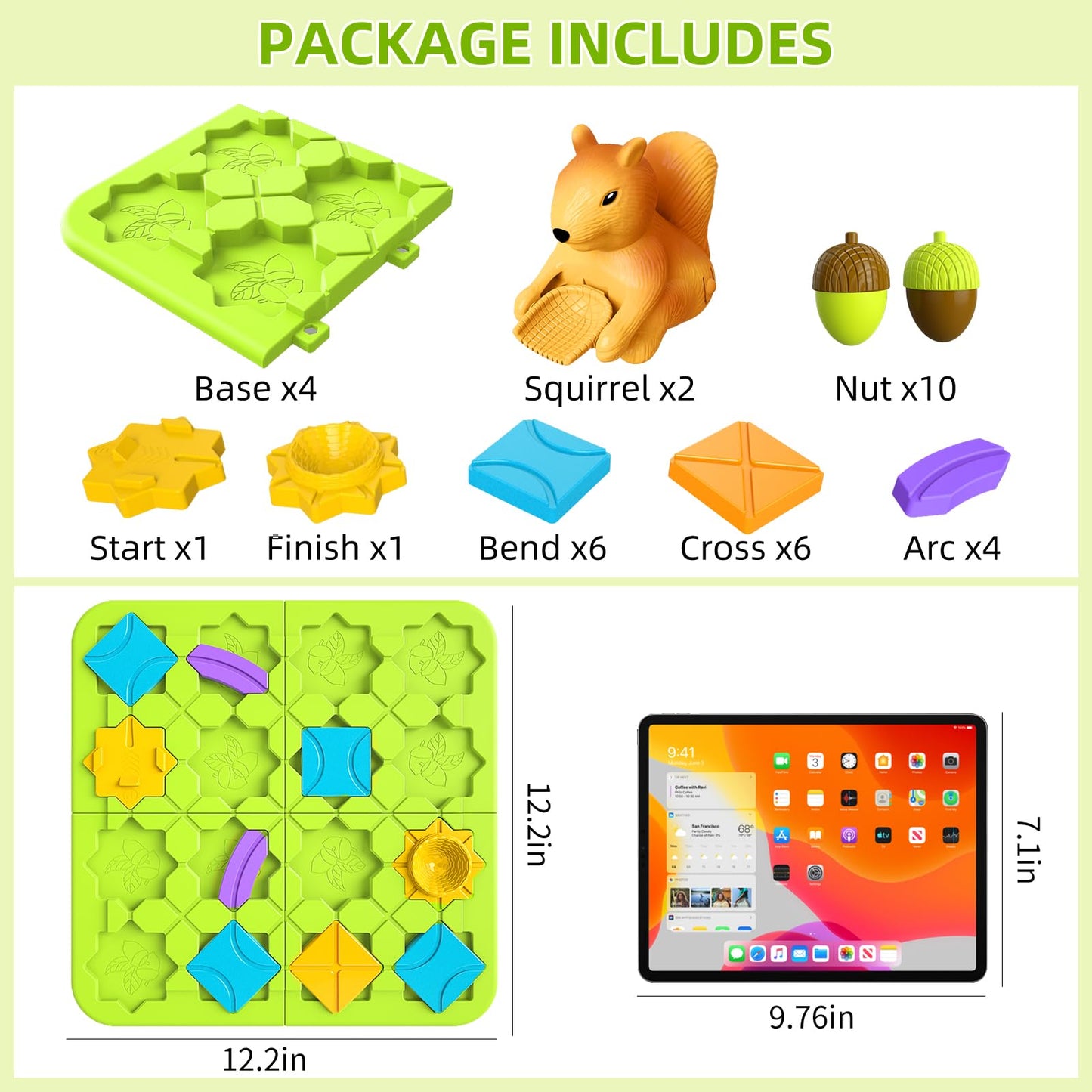 BURGKIDZ STEM Board Games for Kids 4-8 — 118 Challenges, 5 Difficulty Levels