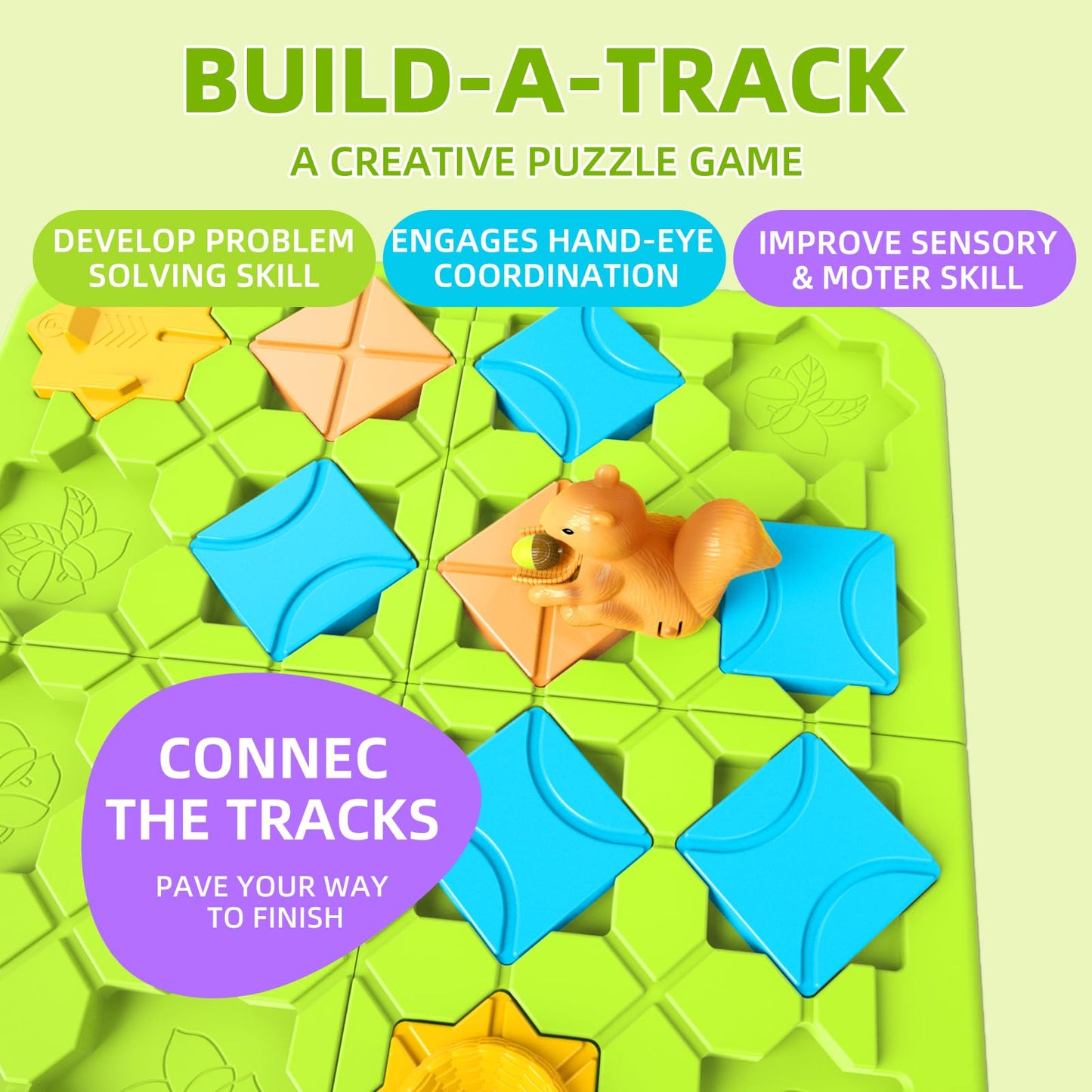 BURGKIDZ STEM Board Games for Kids 4-8 — 118 Challenges, 5 Difficulty Levels
