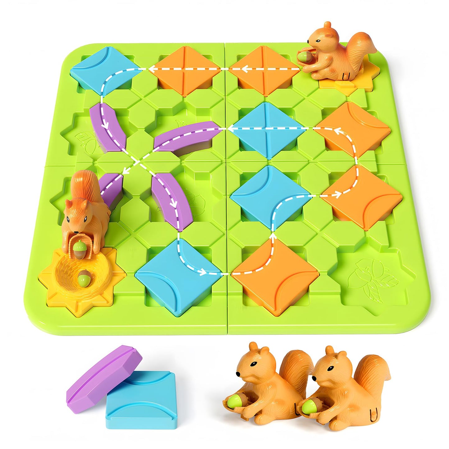 BURGKIDZ STEM Board Games for Kids 4-8 — 118 Challenges, 5 Difficulty Levels