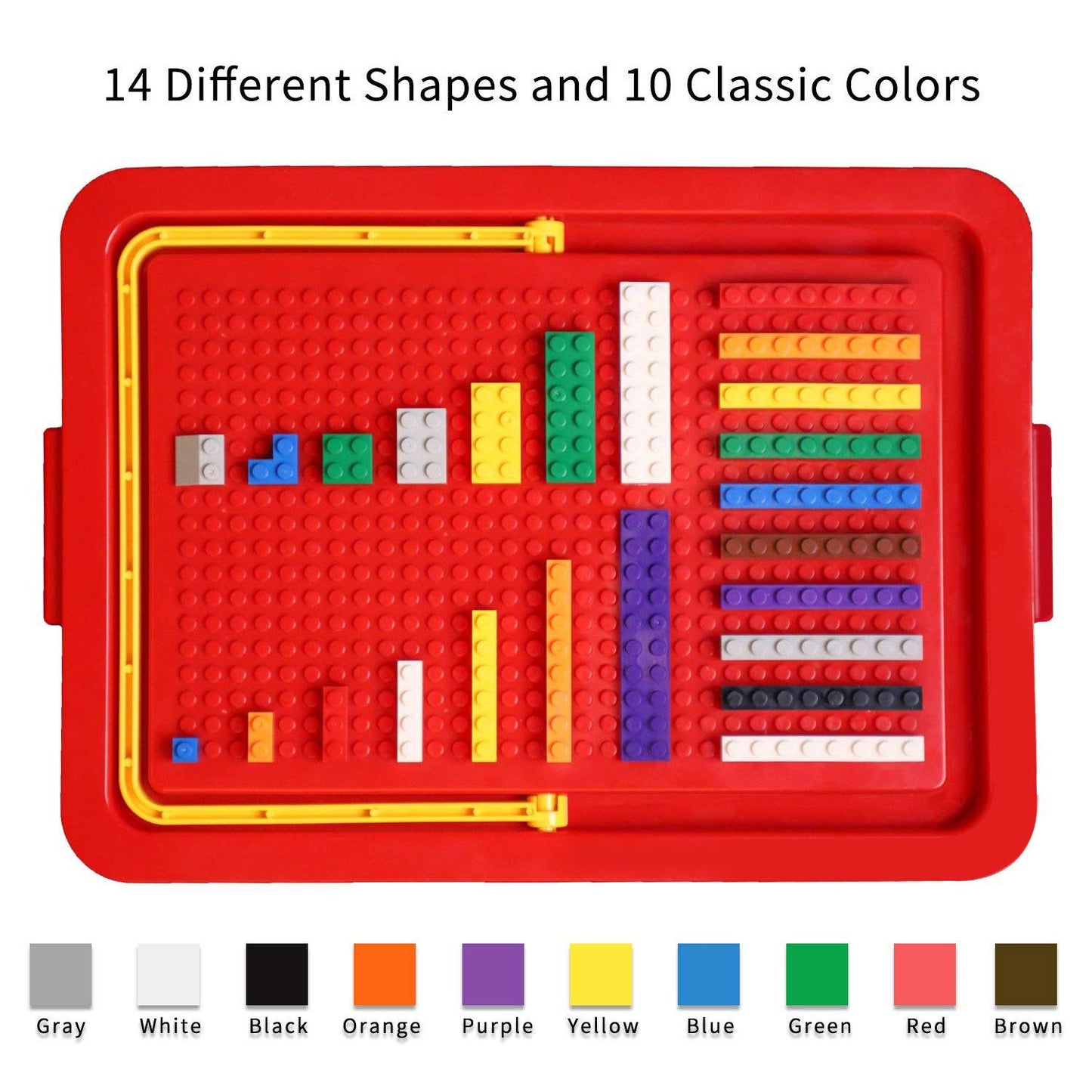 burgkidz Building Bricks 1020-Piece Set – 1068 Premium Blocks with Wheels, Doors, Windows & Storage Box