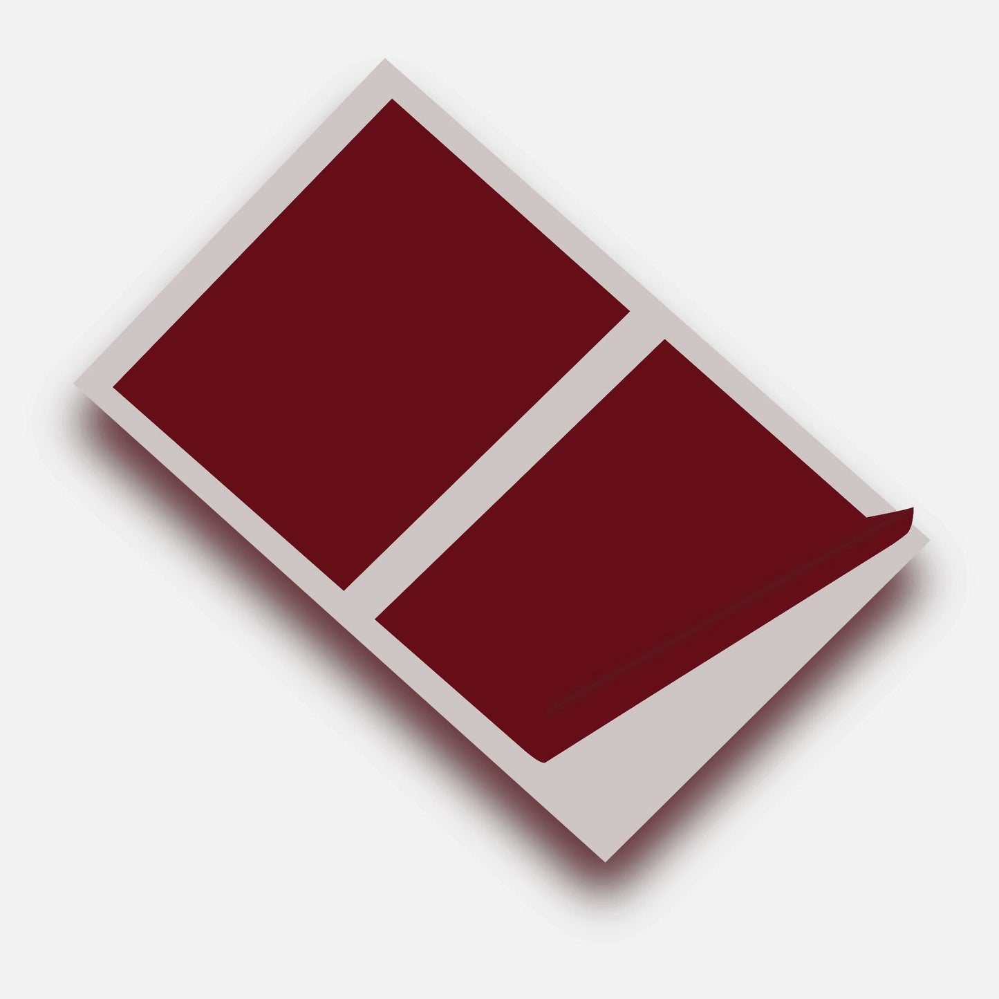 Burgundy Matte 10 x 8 inch SQ Vinyl Wall Tile Stickers Kitchen & Bathroom Transfers