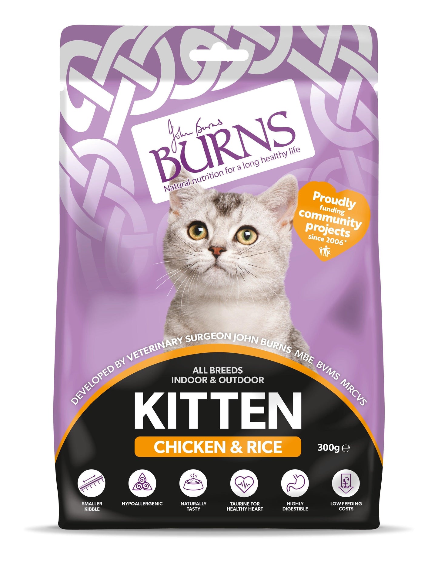 Burns Kitten Chicken & Rice 10x300g