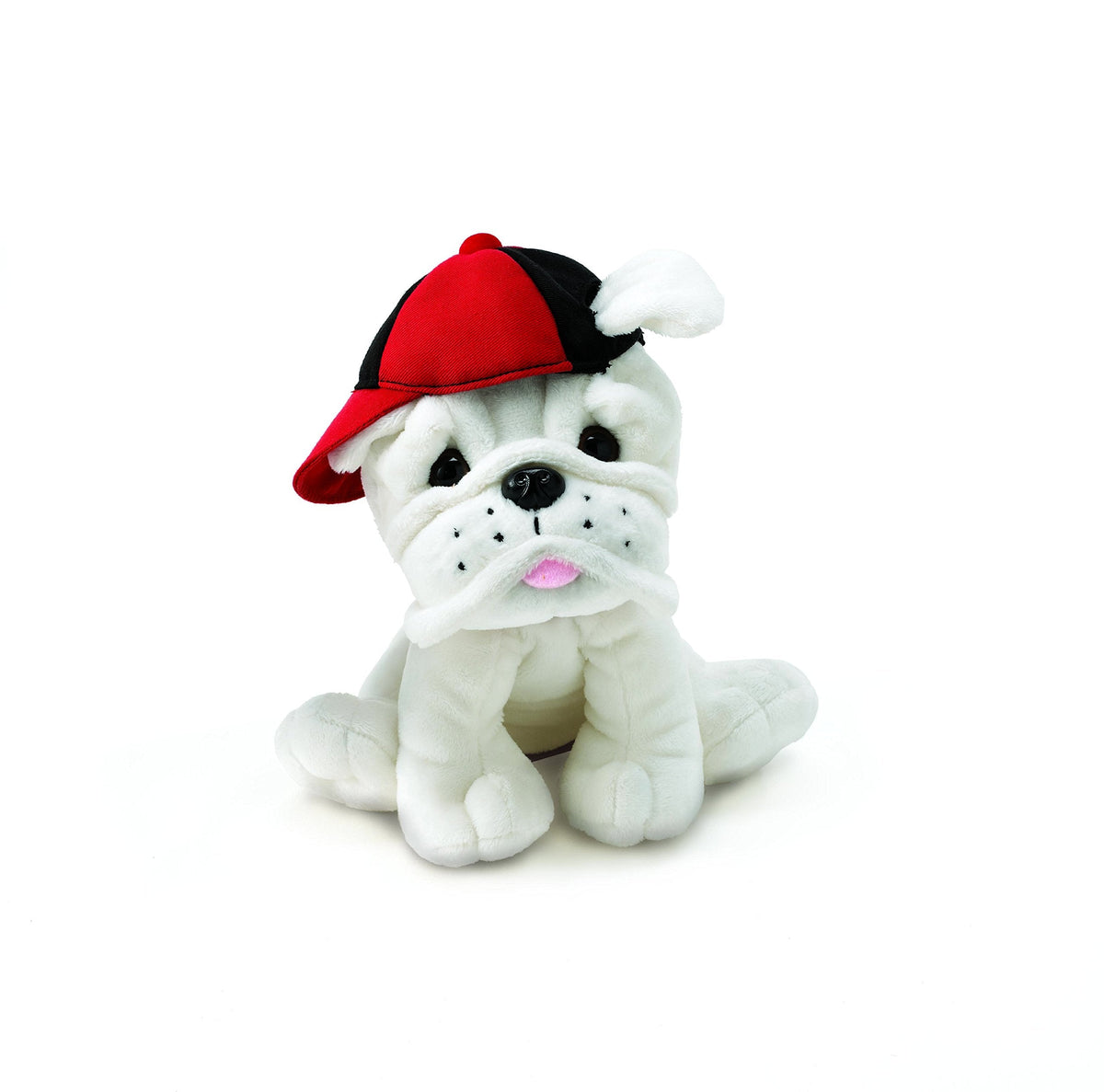 Burton + BURTON Plush Eugene: White Bulldog with Baseball Cap – 3-Piece Set
