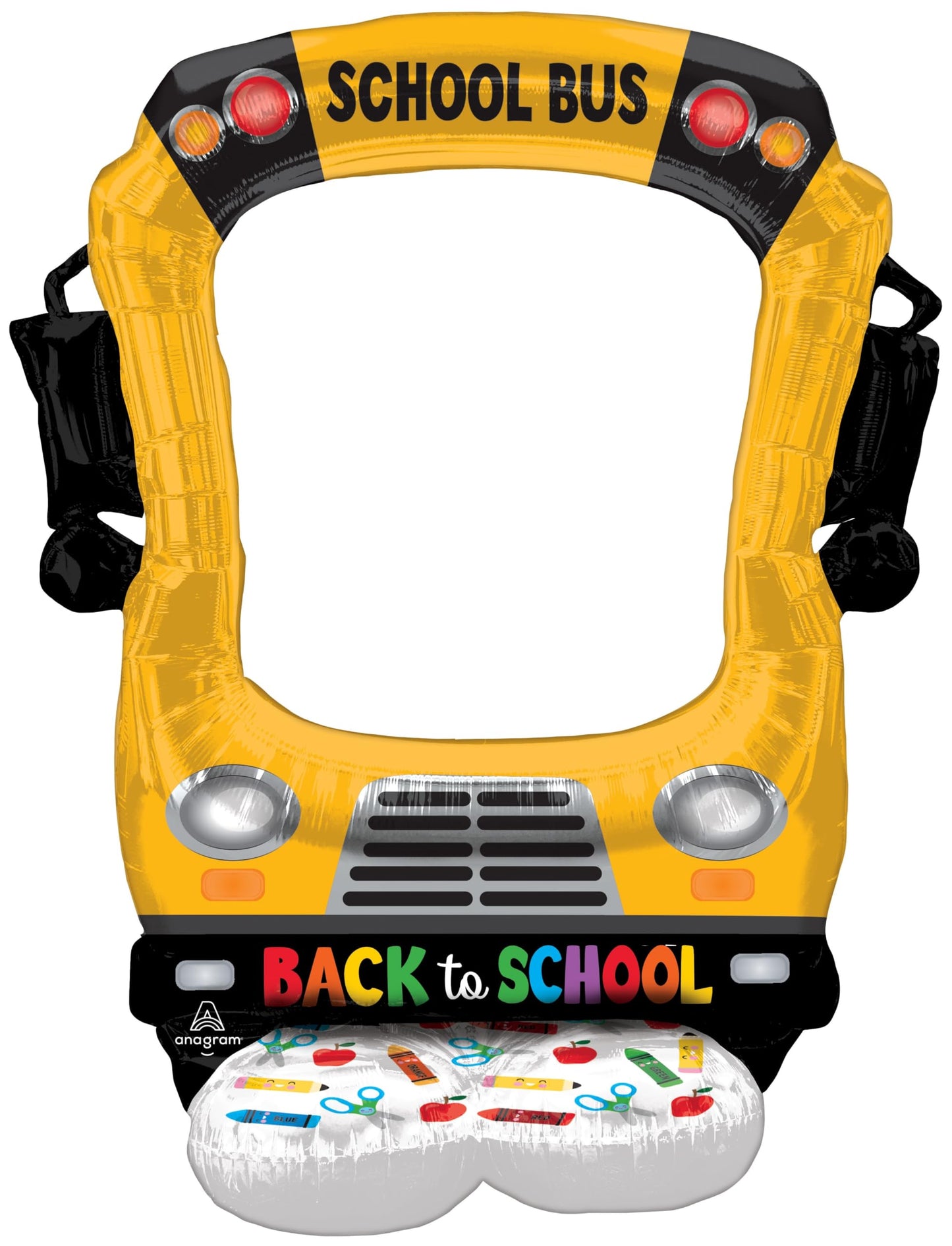Back to School Airloonz Selfie Bus Balloon 56in Burton+BURTON