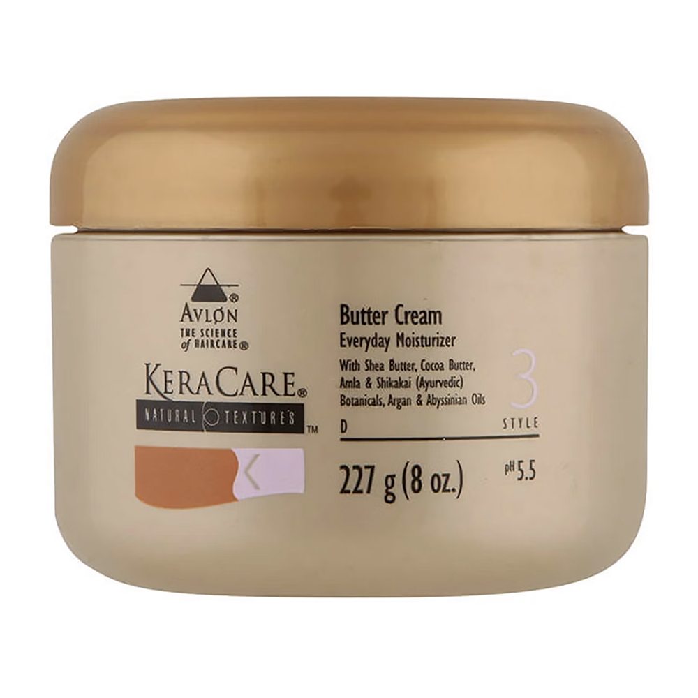 Keracare Natural Textures Butter Cream 8 oz / 237 ml - For Hydrated Curls & Coils
