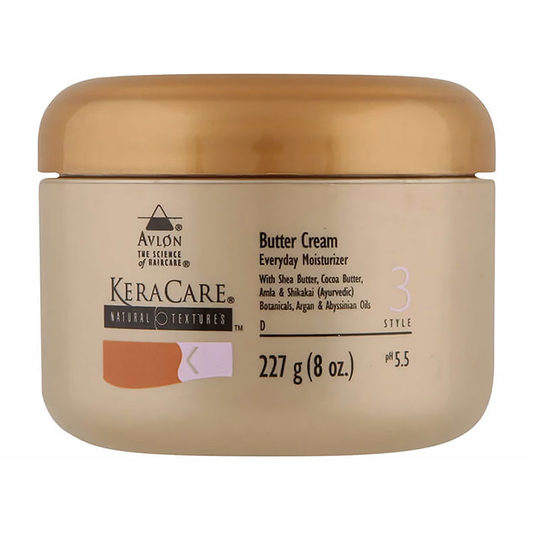 Keracare Natural Textures Butter Cream 8 oz / 237 ml - For Hydrated Curls & Coils