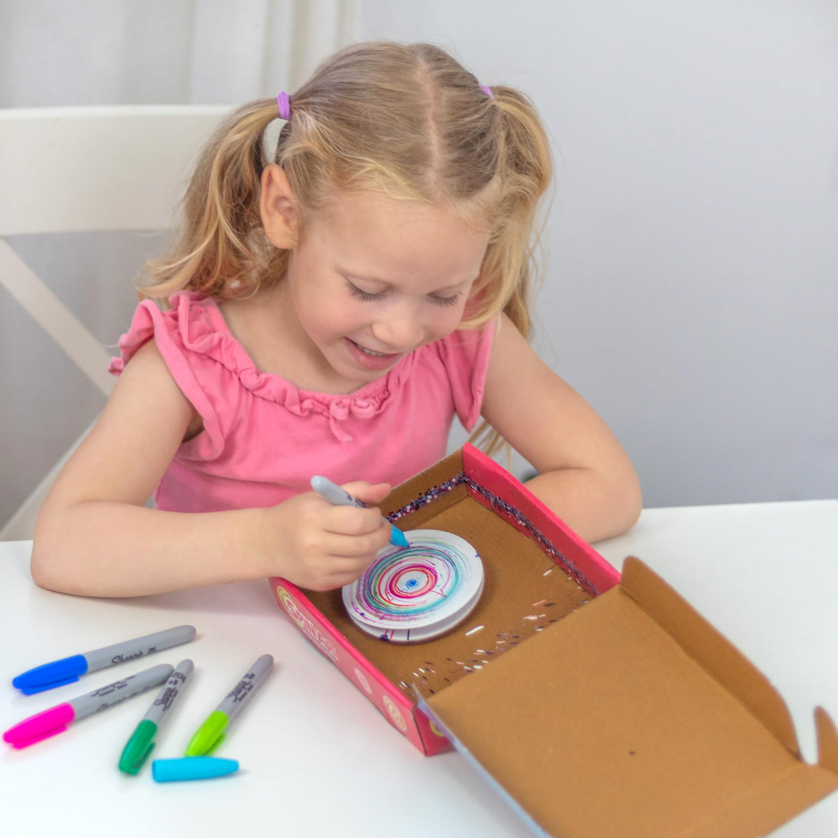 Butterfly EduFields Spin Art & Craft Kit for Kids | STEM Art Toy & DIY Painting Kit (Ages 3+)