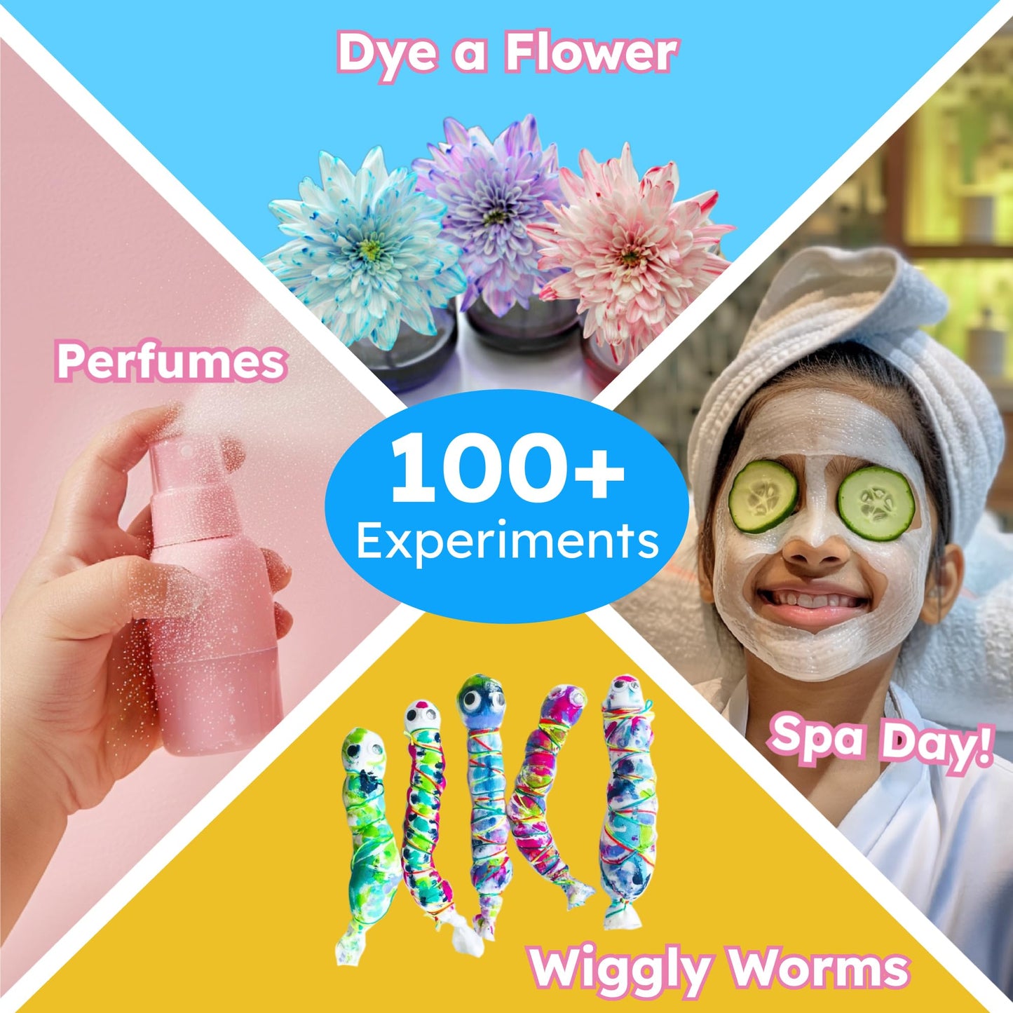 Butterfly EduFields Girls Science Kit | 100+ Experiments for Ages 4-8 | STEM Activities & Gift Ideas