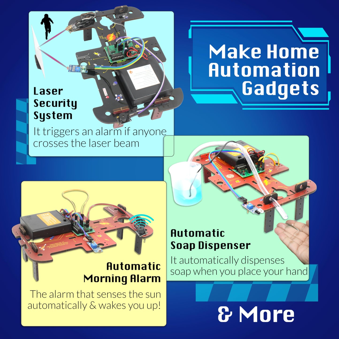 Butterfly EduFields 10-in-1 STEM Robotics Kit for Kids 8-14