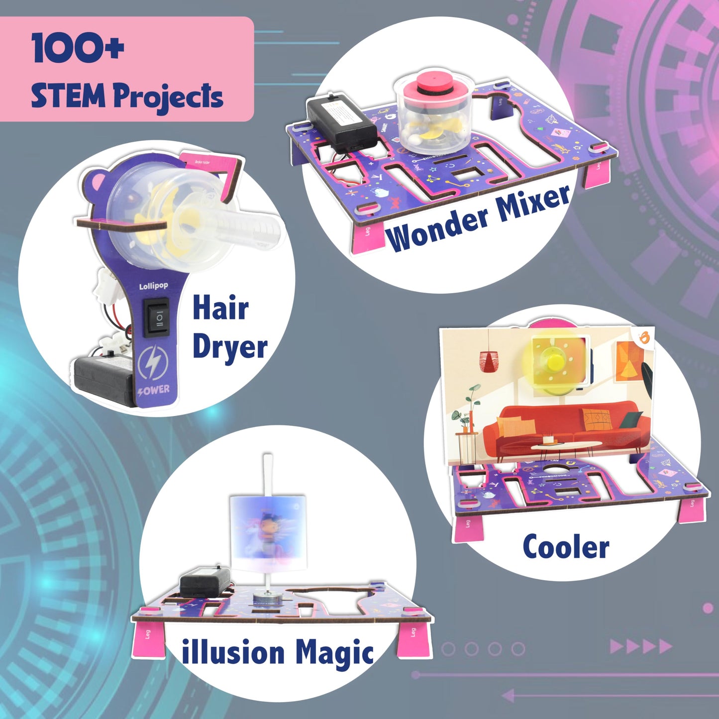 Butterfly EduFields 100+ STEM Projects | Girls Mini Engineering Kit for Ages 8–15 | DIY Science & Engineering Toys