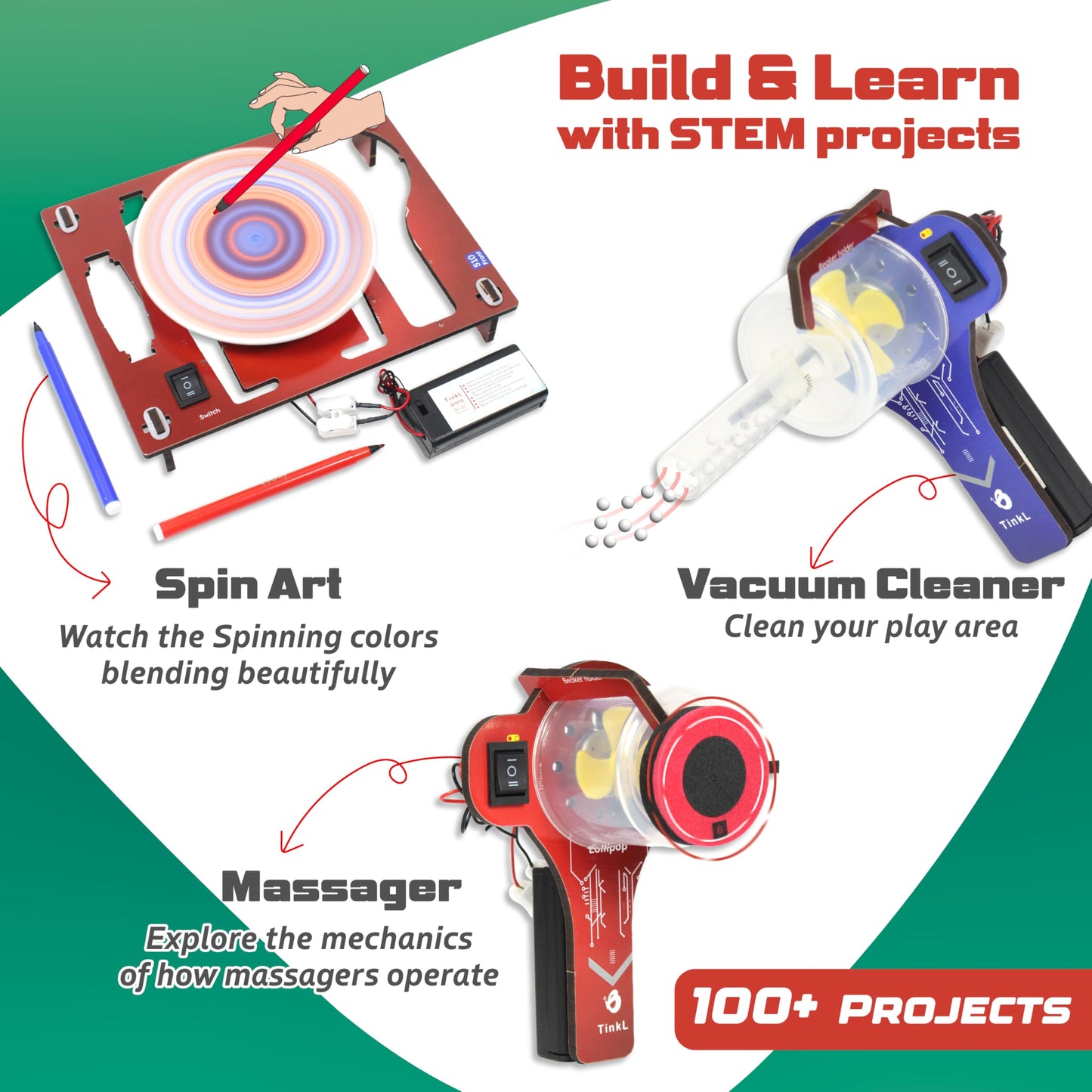 Butterfly EduFields 100+ STEM Toys for Ages 8-13 | Robotics & Engineering Kit