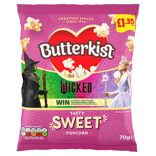 Butterkist Sweet Popcorn PMP 70g (Case of 15)