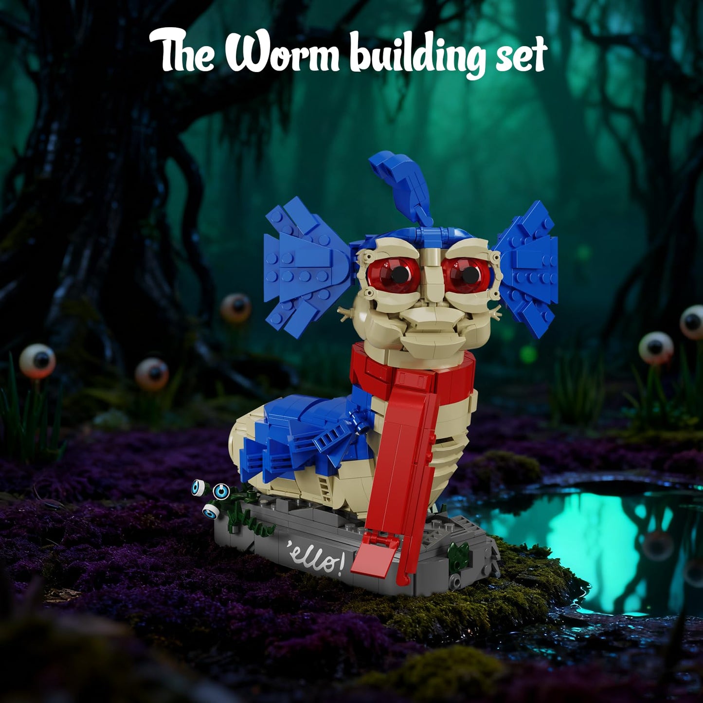 BVANFKJGR Worm Monster Building Block Toys Set – 669pcs, LEGO-Compatible, Fantasy Figure