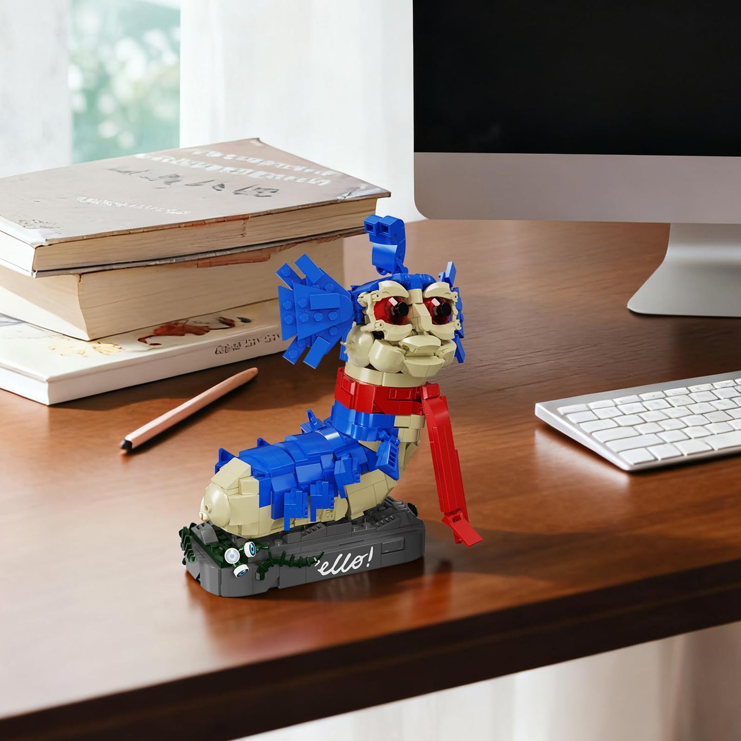 BVANFKJGR Worm Monster Building Block Toys Set – 669pcs, LEGO-Compatible, Fantasy Figure