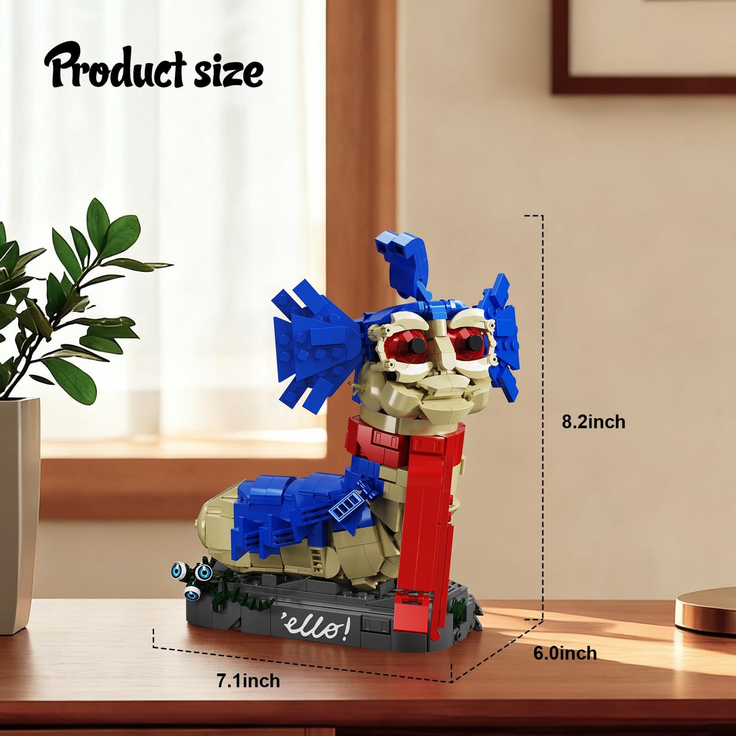 BVANFKJGR Worm Monster Building Block Toys Set – 669pcs, LEGO-Compatible, Fantasy Figure