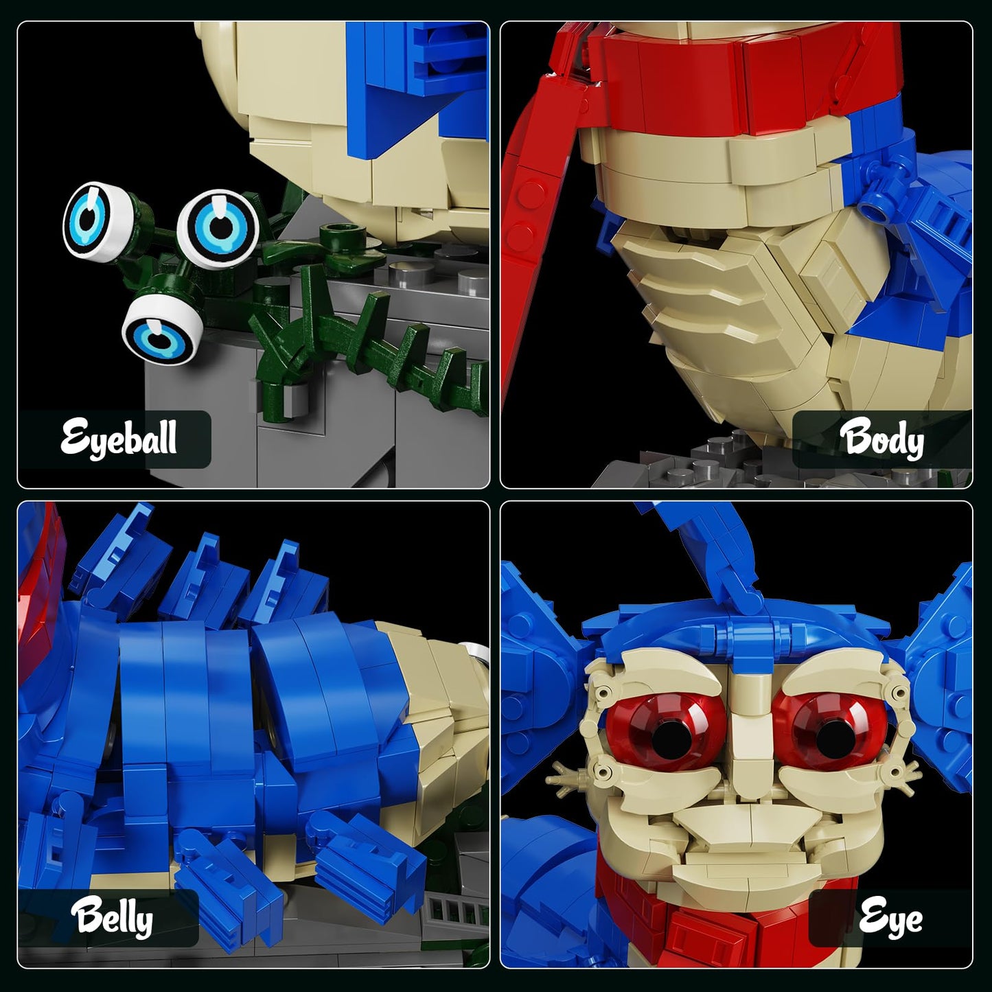 BVANFKJGR Worm Monster Building Block Toys Set – 669pcs, LEGO-Compatible, Fantasy Figure