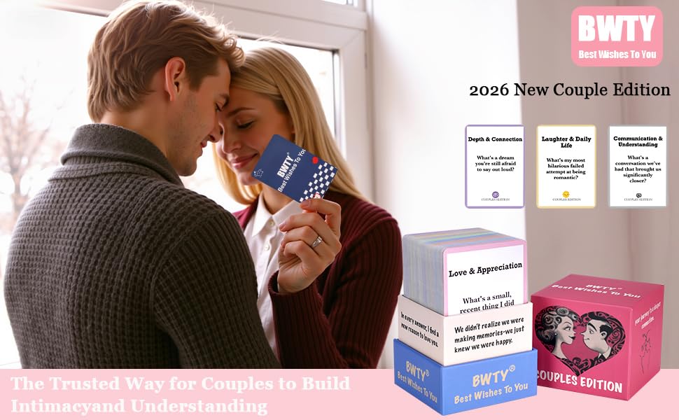 BWTY Best wishes to you | 150 Couples Conversation Starter Cards for Deeper Connection