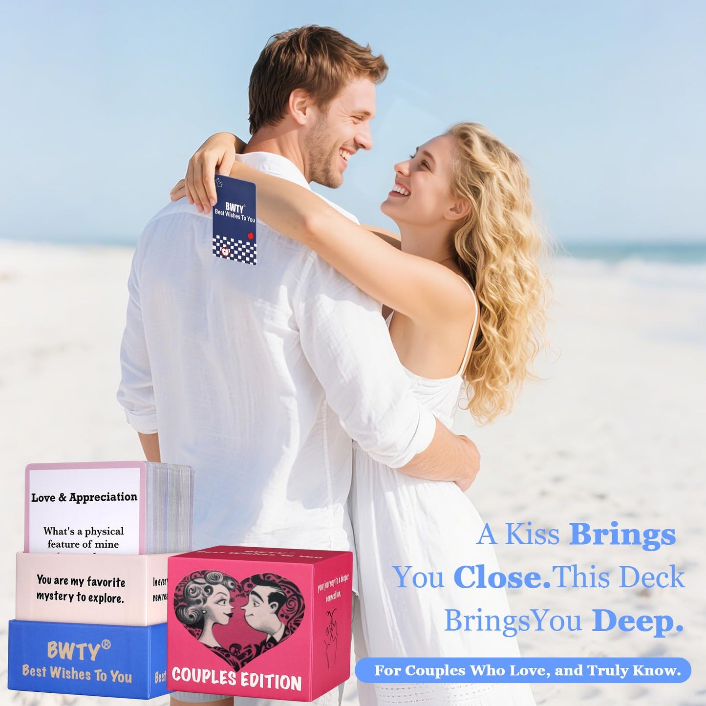 BWTY Best wishes to you | 150 Couples Conversation Starter Cards for Deeper Connection