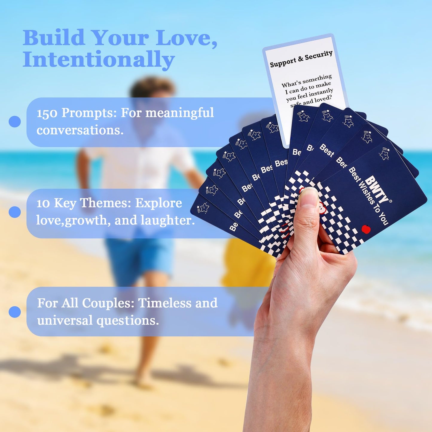 BWTY Best wishes to you | 150 Couples Conversation Starter Cards for Deeper Connection