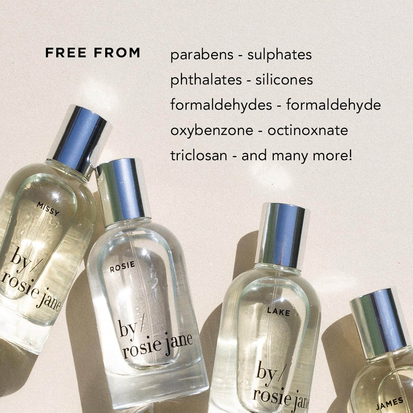 By Rosie Jane Travel Perfume Spray Rosie – Clean, Non-Toxic Fragrance (10ml) with White Musk & Rose
