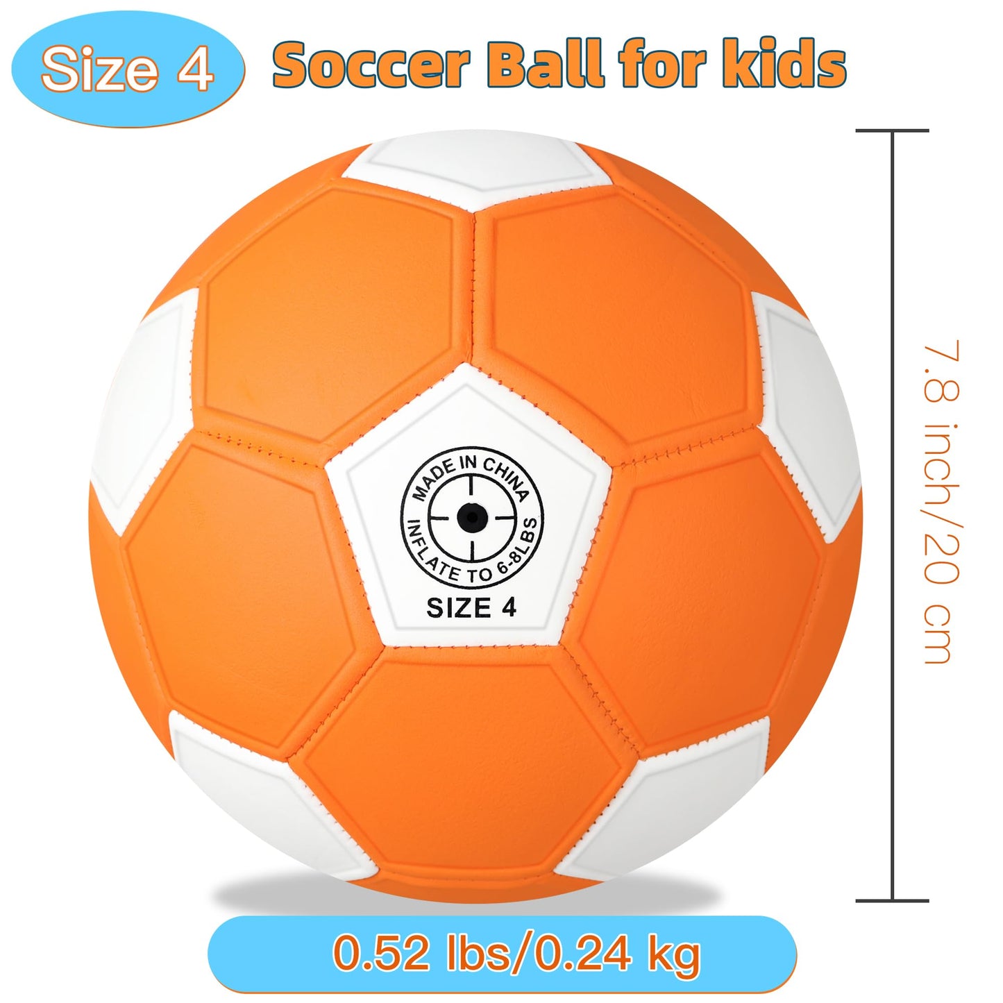 BYAOSUN Curve Soccer Ball Size 4 – Soft Swerve for Indoor & Outdoor Play