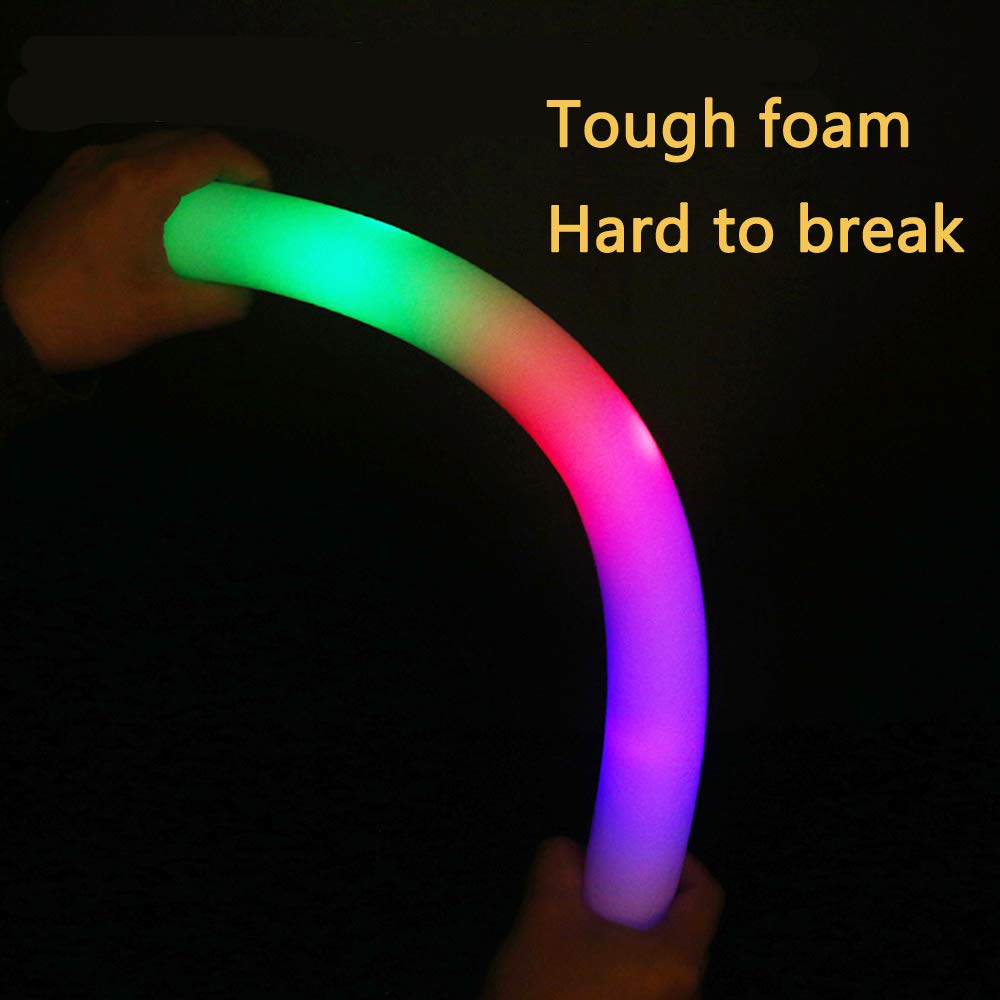 Bylaotrs Foam Glow Sticks Bulk 160 PCS – 3-Mode LED Light Sticks for Parties, Weddings, Concerts